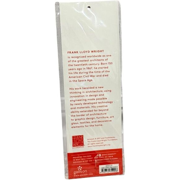 Frank Lloyd Wright Designs Galison Set of 6 Colorful Magnetic Bookmarks. NEW. - Picture 5 of 8